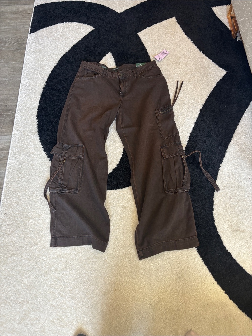 Women’s Wild Fable Brown Cargo Pants - mid rise baggy cargo size12